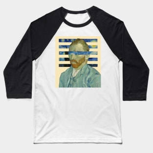 Van Gogh With Stary Night Baseball T-Shirt